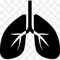 肺计算机图标呼吸肺心病儿童