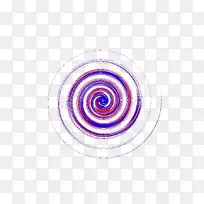 圆形螺旋体珠宝贴身紫色圆