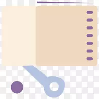 紫色纸牌剪刀