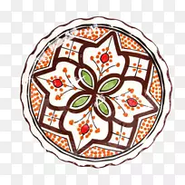 盘子陶瓷餐具食品.手绘阿拉伯妇女