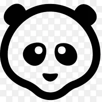 大熊猫电脑图标可爱熊猫剪贴画