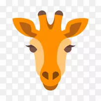 计算机图标北长颈鹿符号-Giraff