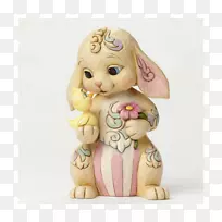 复活节兔子雕像复活节彩蛋-节日海报材料