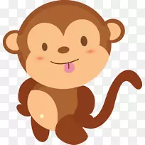猴宝宝剪贴画-猴子