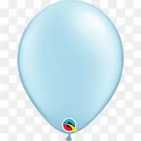 气球派对蓝色生日手绘气球