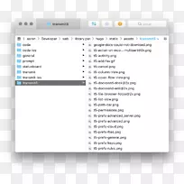 Web浏览器文件管理器计算机图标屏幕截图-路径