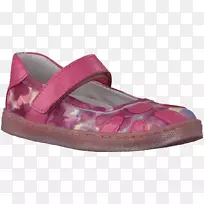 凉鞋交叉训练粉红色m步行-芭蕾拖鞋