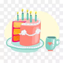 生日蛋糕托茶巧克力蛋糕海绵蛋糕-茶