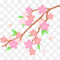 樱花剪贴画-花朵剪贴画