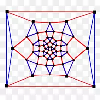 菱形十二面体函数Schlegel图的阿基米德立体图正多边形罐分层图