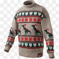 毛衣圣诞套衫t恤恐龙毛衣