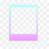 相框线角紫色图案偏振片