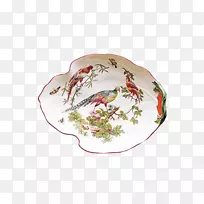 中板瓷餐具Mottahedeh&公司鸟-金夸特公司