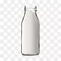 牛奶瓶冰淇淋玻璃水瓶-牛奶