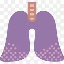 电脑图标人体肺呼吸