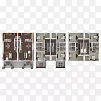 奥兰多图森公寓楼的静修别墅-家具平面图