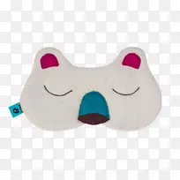 北极熊蒙住冬眠面罩