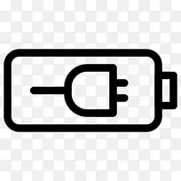 电池充电器计算机图标.电池