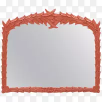 镜框镜面赤色银杏花家具配件