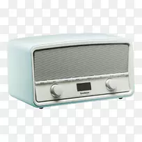 数字无线电数字音频广播fm广播古董收音机