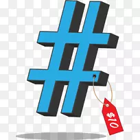 Hashtag计算机图标剪辑艺术.提供