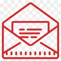 计算机图标电子邮件消息行-邮件图标