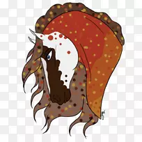 鼻子马食肉夹艺术-秋季花环颜色