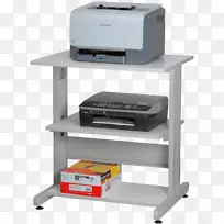 桌子惠普打印机电脑桌上印刷办公室