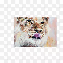狮子水彩画艺术家-水墨画中的鲤鱼