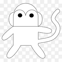 脊椎动物鼻纹艺术人类行为剪贴画猴子剪贴画