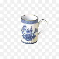 咖啡杯莫塔赫德&公司瓷梅花图案