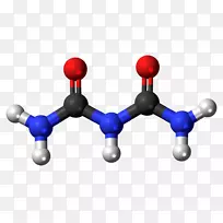 尿素分子缩二脲分子模型氨