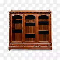 书柜，橱柜，雪纺自助餐和餐具柜，木材污渍.古董家具
