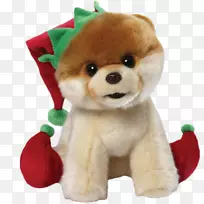 毛绒玩具&可爱的玩具圣诞狗-圣诞节