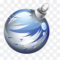 圣诞装饰品-水晶球-冬季背景
