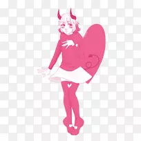 仙女服装粉红m剪贴画-仙女