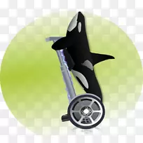 虎鲸游戏车轮电脑图标.设计
