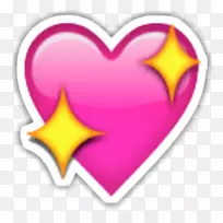 Emojipedia贴纸心脏符号-表情符号