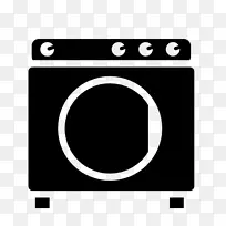 洗衣机、电脑图标、烘干机、洗衣符号