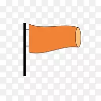 线角扩音器字体-橙色标志