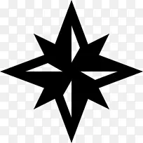 电脑图标北罗盘星盘玫瑰