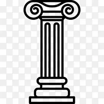 建筑纪念碑计算机图标建筑.希腊建筑柱装饰背景