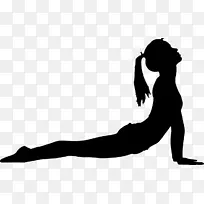 伸展身体健身剪贴画-瑜伽