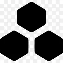 六角计算机图标符号.符号