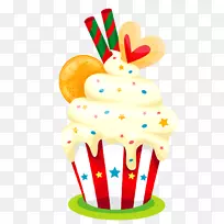 纸杯蛋糕贺卡及便条贺卡生日祝福-生日
