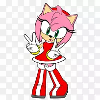 声波英雄艾米站起来，声音混乱，影子刺猬，刺猬