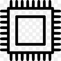 计算机图标中央处理单元集成电路和芯片剪贴画.计算机