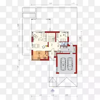 住宅建筑工程山墙屋顶平面图-地块