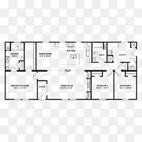 平面图房屋平面图-平房床材料尺寸图