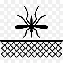 蚊帐和昆虫屏幕电脑图标符号-蚊子